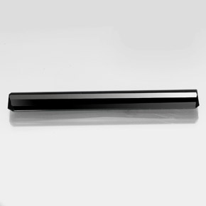 19.32캐럿 천연 검정색 투르말린, 에메랄드 컷, 53.3×6.7 mm, 불투명체
