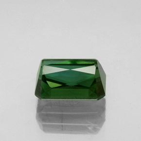 2.47캐럿 천연 그린 투르말린, 에메랄드 컷, 8.9×6.2 mm, VVS