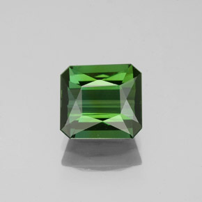 1.81캐럿 천연 그린 투르말린, 에메랄드 컷, 7.4×6.8 mm, VVS-VS
