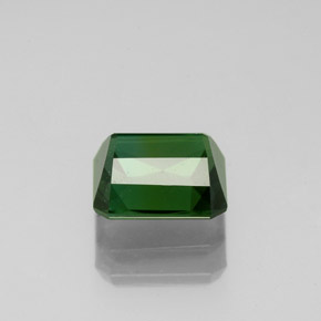 1.81캐럿 천연 그린 투르말린, 에메랄드 컷, 7.4×6.8 mm, VVS-VS