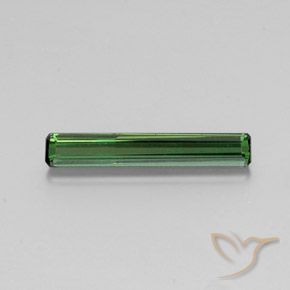 1.96ct 자연스러운 미디엄 그린 전기석, 에메랄드 컷, VVS-VS