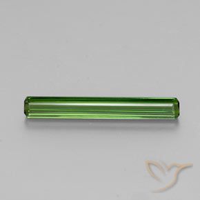 1.71ct 자연스러운 녹색 전기석, 에메랄드 컷, VVS