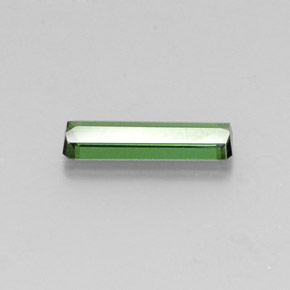 1.27캐럿 천연 미디엄 그린 투르말린, 에메랄드 컷, 13×3.6 mm, VVS-VS