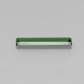 1.14캐럿 천연 그린 투르말린, 에메랄드 컷, 16.7×3.5 mm, VS