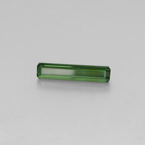1.74캐럿 천연 그린 투르말린, 에메랄드 컷, 15.9×3.5 mm, VS