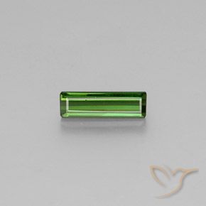 1.46ct 자연스러운 미디엄 그린 전기석, 에메랄드 컷, VVS-VS