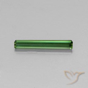 1.34ct 자연스러운 녹색 전기석, 에메랄드 컷, VS