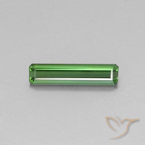 1.96ct 자연스러운 미디엄 그린 전기석, 에메랄드 컷, VVS-VS