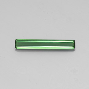 1.51캐럿 천연 그린 투르말린, 에메랄드 컷, 20.7×3.4 mm, VS