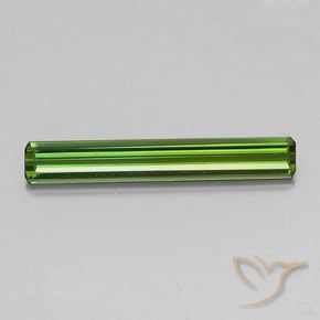 1.44ct 자연스러운 딥그린 전기석, 에메랄드 컷, VS