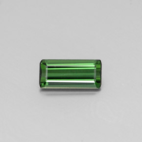 1.75캐럿 천연 그린 투르말린, 에메랄드 컷, 10.9×5.1 mm, VS