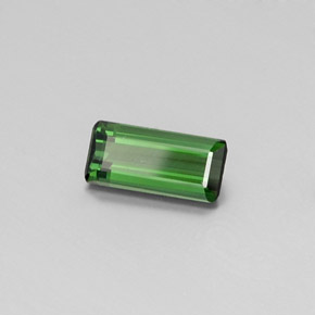 1.75캐럿 천연 그린 투르말린, 에메랄드 컷, 10.9×5.1 mm, VS