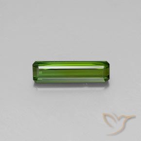 1.93ct 자연스러운 미디엄 그린 전기석, 에메랄드 컷, VVS-VS