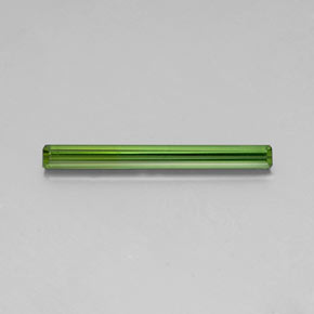 1.75캐럿 천연 그린 투르말린, 에메랄드 컷, 26.1×2.7 mm, VVS-VS