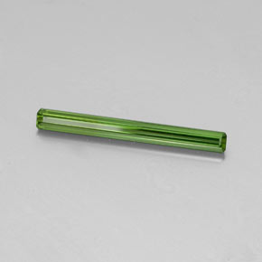 1.75캐럿 천연 그린 투르말린, 에메랄드 컷, 26.1×2.7 mm, VVS-VS