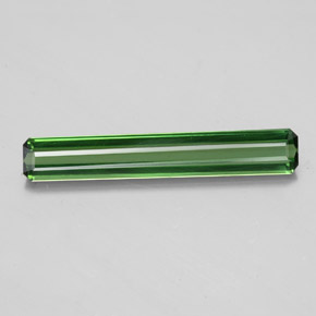 1.51캐럿 천연 그린 투르말린, 에메랄드 컷, 20.5×3.4 mm, VS