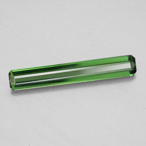 1.51캐럿 천연 그린 투르말린, 에메랄드 컷, 20.5×3.4 mm, VS