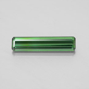 1.71캐럿 천연 그린 투르말린, 에메랄드 컷, 16.5×3.7 mm, VS
