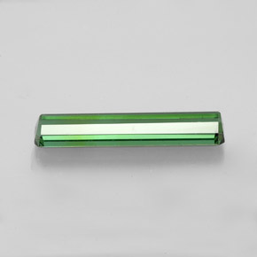 1.71캐럿 천연 그린 투르말린, 에메랄드 컷, 16.5×3.7 mm, VS