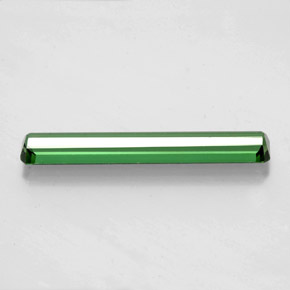 1.60캐럿 천연 미디엄 그린 투르말린, 에메랄드 컷, 19.7×3.3 mm, VVS-VS