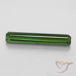 2.84ct 자연스러운 흙빛 녹색 전기석, 에메랄드 컷, VS