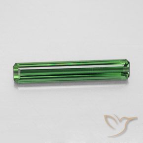 2.00ct 자연스러운 녹색 전기석, 에메랄드 컷, VVS-VS