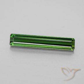 2.68ct 자연스러운 흙빛 녹색 전기석, 에메랄드 컷, VVS