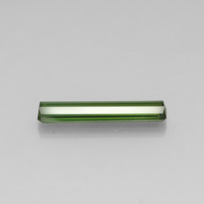 3.01캐럿 천연 그린 투르말린, 에메랄드 컷, 21.1×4.3 mm, VVS-VS