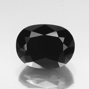 32.33캐럿 천연 숄 투르말린, 타원형 컷, 21.1×16.1 mm, 불투명체