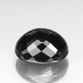 32.33캐럿 천연 숄 투르말린, 타원형 컷, 21.1×16.1 mm, 불투명체