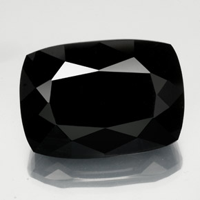57.54캐럿 천연 숄 투르말린, 쿠션 컷, 26.2×18.7 mm, 불투명체