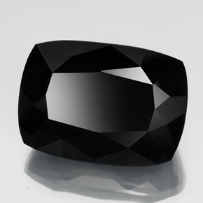 57.54캐럿 천연 숄 투르말린, 쿠션 컷, 26.2×18.7 mm, 불투명체