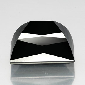 39.02캐럿 천연 검정색 투르말린, 바게트, 20.8×14.9 mm, 불투명체