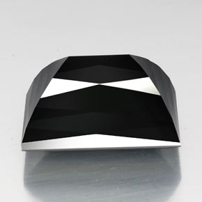 59.02캐럿 천연 검정색 투르말린, 바게트, 25×17.7 mm, 불투명체