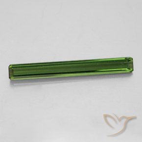 2.09ct 자연스러운 포레스트 그린 전기석, 에메랄드 컷, VVS-VS
