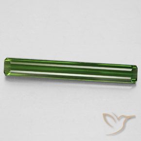 2.53ct 자연스러운 포레스트 그린 전기석, 에메랄드 컷, VS