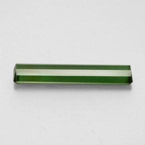 2.11캐럿 천연 딥 그린 투르말린, 에메랄드 컷, 19.1×4.1 mm, VS