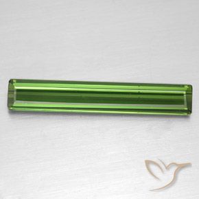 2.23ct 자연스러운 포레스트 그린 전기석, 에메랄드 컷, VS