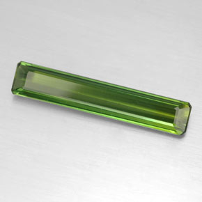 2.62캐럿 천연 그린 투르말린, 에메랄드 컷, 23.4×4.5 mm, VVS-VS