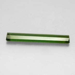 2.62캐럿 천연 그린 투르말린, 에메랄드 컷, 23.4×4.5 mm, VVS-VS