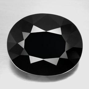 29.19캐럿 천연 숄 투르말린, 타원형 컷, 21.5×17.9 mm, 불투명체