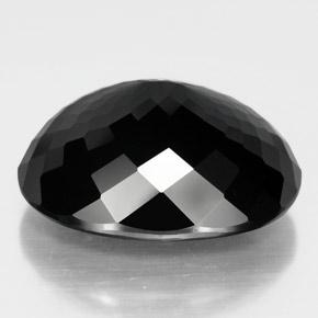 29.19캐럿 천연 숄 투르말린, 타원형 컷, 21.5×17.9 mm, 불투명체