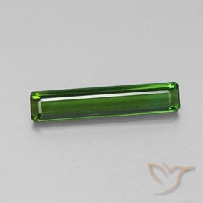 2.13ct 자연스러운 미디엄-다크 그린 전기석, 에메랄드 컷, VVS-VS