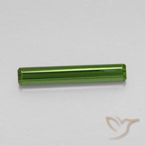 2.77ct 자연스러운 짙은 녹색 전기석, 에메랄드 컷, VS