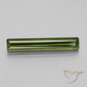 2.33ct 자연스러운 미디엄 그린 전기석, 에메랄드 컷, VVS-VS