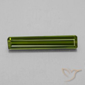 2.05ct 자연스러운 해초 녹색 전기석, 에메랄드 컷, VVS-VS