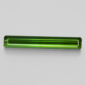 2.46캐럿 천연 그린 투르말린, 에메랄드 컷, 22.6×3.5 mm, VS