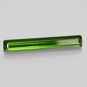 2.46캐럿 천연 그린 투르말린, 에메랄드 컷, 22.6×3.5 mm, VS