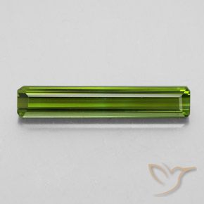 2.47ct 자연스러운 해초 녹색 전기석, 에메랄드 컷, VVS