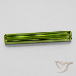 2.45ct 자연스러운 미디엄 그린 전기석, 에메랄드 컷, VVS